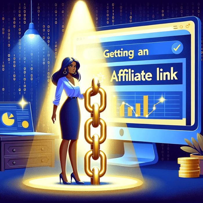 Getting an affiliate link